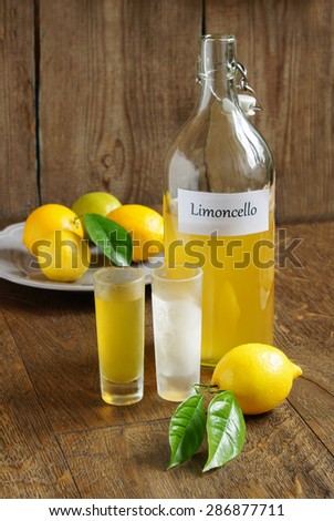Limoncello - Italian alcoholic beverage