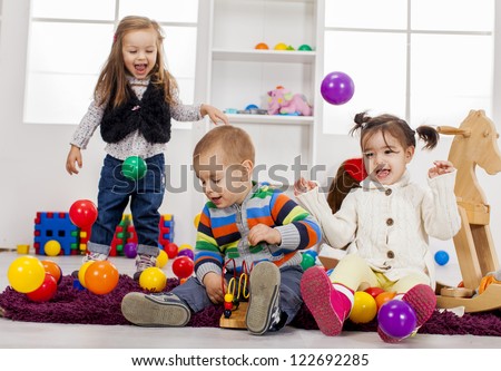 Kids Playing In The Room