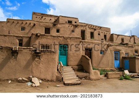 Taos Pueblo in New Mexico, USA
