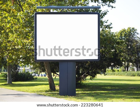 Empty billboard with copy space