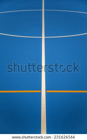 Basketball and football indoor playcourt