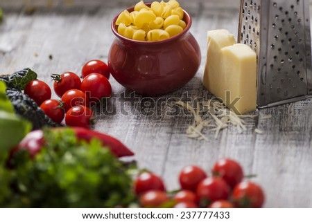 Fresh food on the table