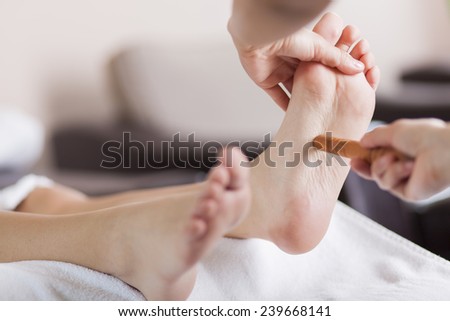 Reflexology foot massage