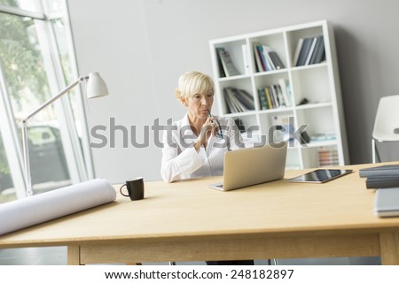 Woman working in the office
