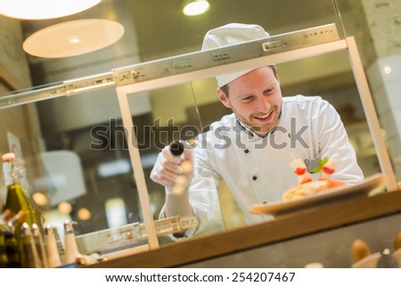 Chef in the restaurant