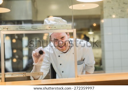 Chef in the restaurant
