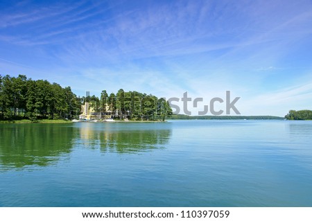 Lake White Augustowskie. Augustow. Poland