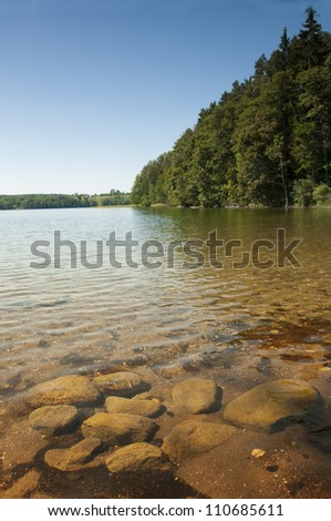 The deepest lake in central and eastern Europe. Poland
