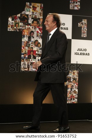 MADRID-DECEMBER 12: Julio Iglesias attends an award ceremony in which the singer is honored with most albums sold in Spain and to the Latino singer with most albums sold in the world on December 12, 2011 in Madrid, Spain.