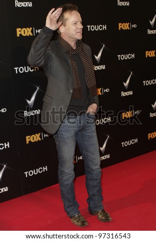 MADRID - MARCH 10: Kiefer Sutherland attends the presentation of Fox new show \