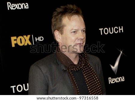 MADRID - MARCH 10: Kiefer Sutherland attends the presentation of Fox new show \