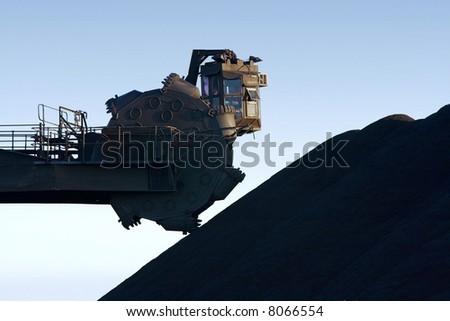 coal mining machinery at work