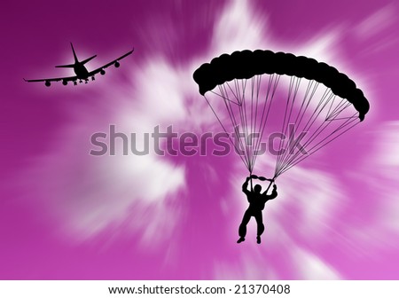 wallpaper skydiving. skydiver miracle skydiver