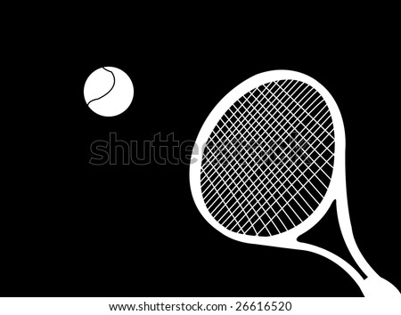 Tennis Racket Silhouette