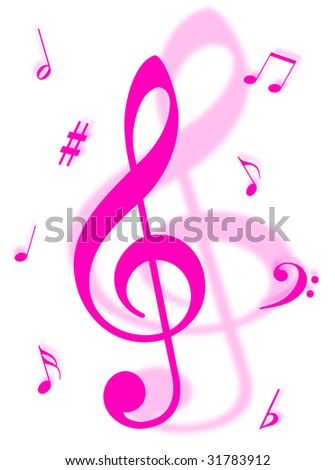 stock photo Music symbols signs and notes to represent musical world