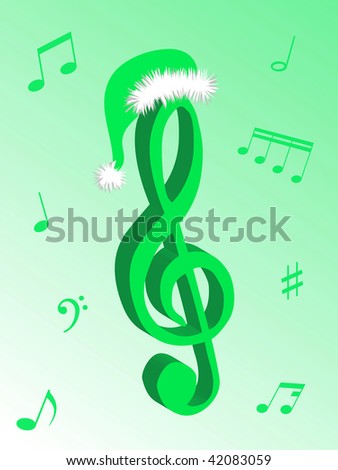 stock photo : Music notes as