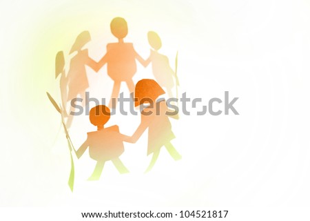Group of people holding hands in a circle