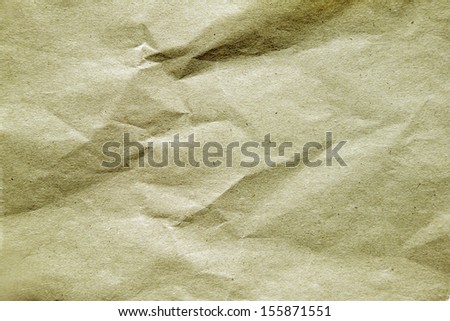 Closeup of creased paper background