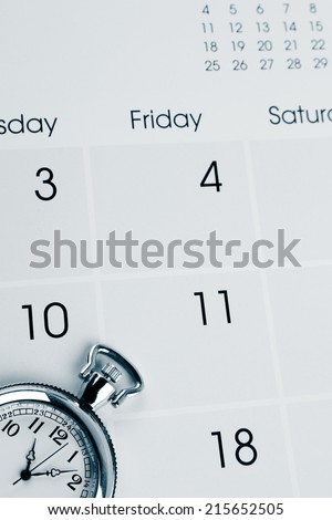 Watch on calendar page numbers