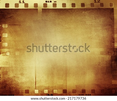 Film negative frames, film strips border