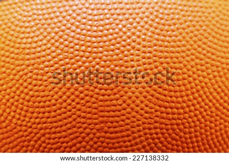 Closeup of orange basketball texture