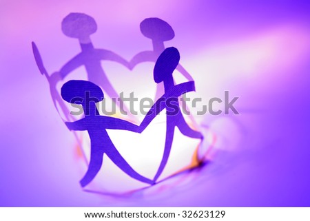 Team holding hands in a circle