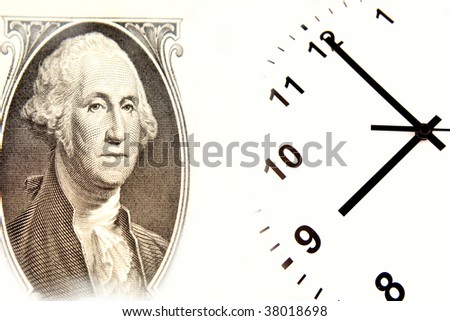 George Washington and clock hands