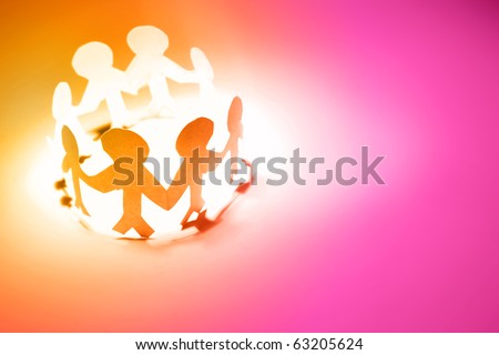 People Holding Hands In A Circle. stock photo : Group of people holding hands in a circle