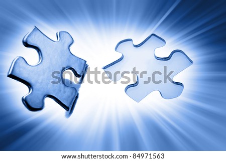 Jigsaw puzzle piece next to gap