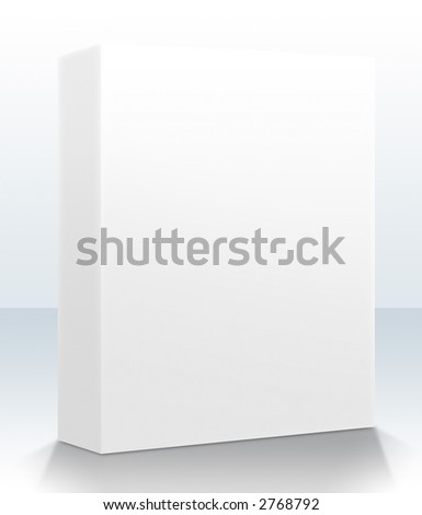 A blank box ready for your product - clipping paths and guides included for easy isolation of shapes and surfaces