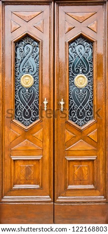 old wooden doors