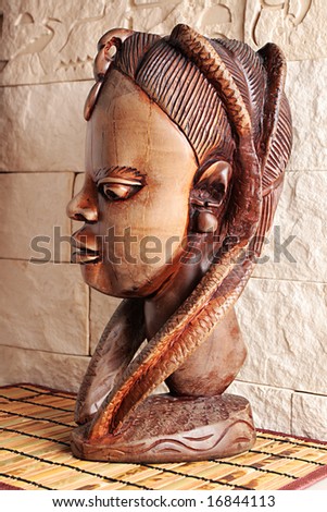 Ancient wooden sculpture from Africa