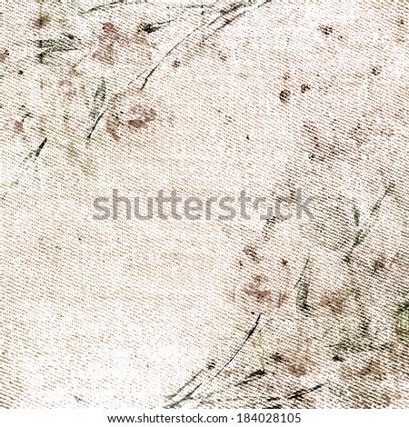 Grunge floral background. Old texture. Floral card for scrapbooking.