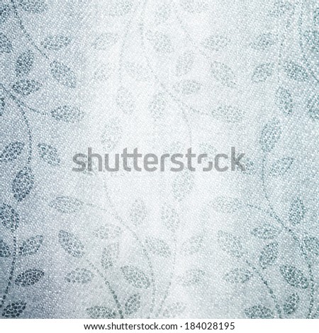 Floral background. Old grunge texture with floral branches.