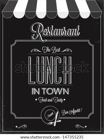 Restaurant vector poster Restaurant vector poster