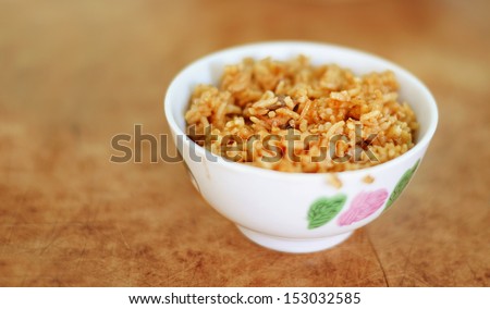 Chinese yam flavored rice
