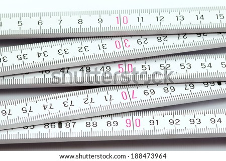 folding meter rule - measure twice, cut once