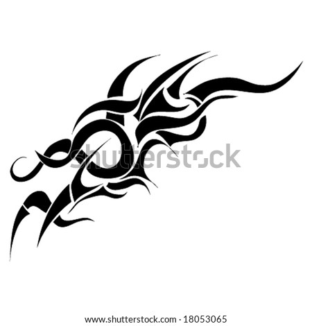 stock vector tribal tattoo