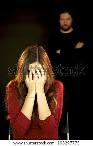 Woman scared of dangerous man