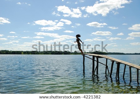Jump in lake