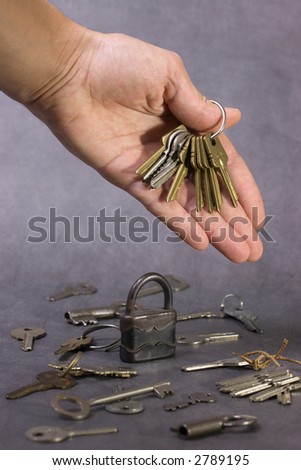 lock and keys in hand