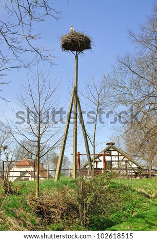 the famous Village of Storks called Zywkowo near the russian Border,Masuria,Poland