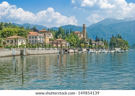 the popular Village of Tremezzo at lake Como,italian Lake District,Italy