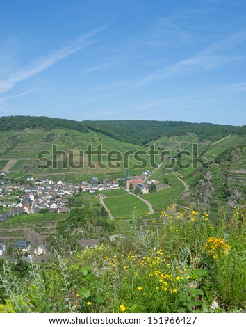 the famous Wine Village of Mayschoss in Ahr Valley near Bad Neuenahr,Rhineland-Palatinate,Germany