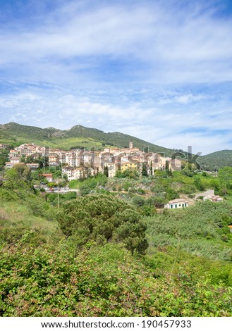 Village of Rio nell Elba,Elba Island,Mediterranean Sea,Tuscany,Italy