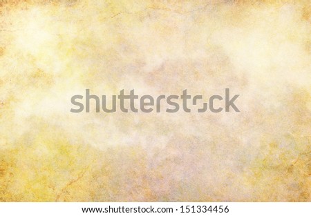 An abstraction of clouds and fog overlaying a grunge paper background.  Image has a pleasing grain texture at 100 percent.
