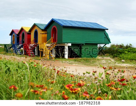Colorful island houses - Pescadores (Penghu), Taiwan