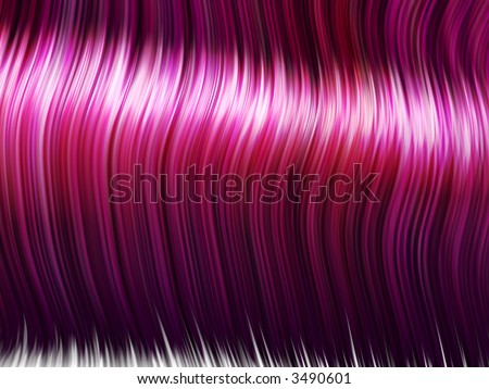 Strands of shiny pink hair