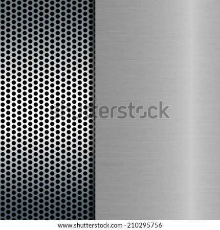 metal background on metal grill