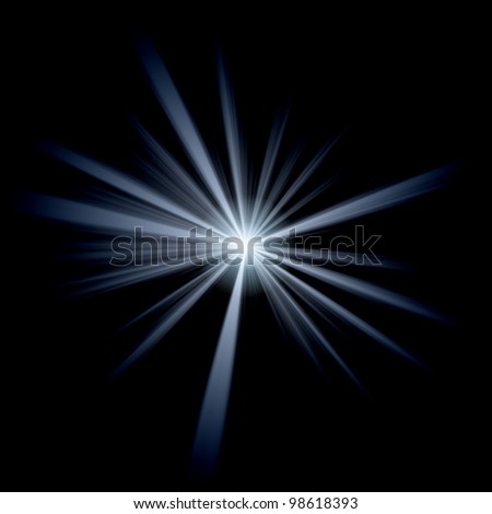 White Star On Black Background Stock Photo 98618393 : Shutterstock